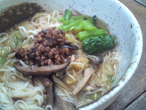 つぶつぶラーメン♪