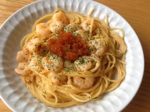 小海老のクリームパスタ