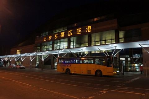 夜の帯広空港に行ってきました!