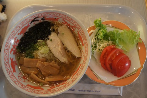 船内レストラン・プロヴァンスの本日のラーメン