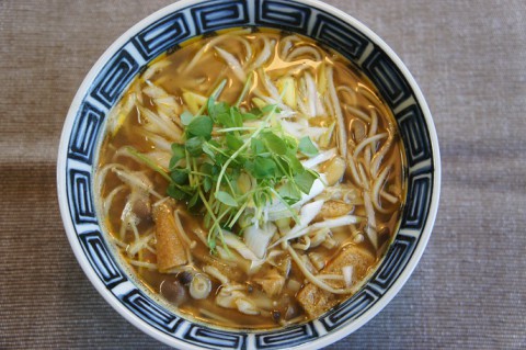 残りカレーでカレー蕎麦