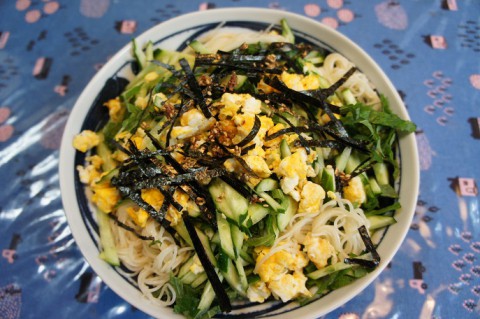 食いしん坊主庵のぶっかけそうめん