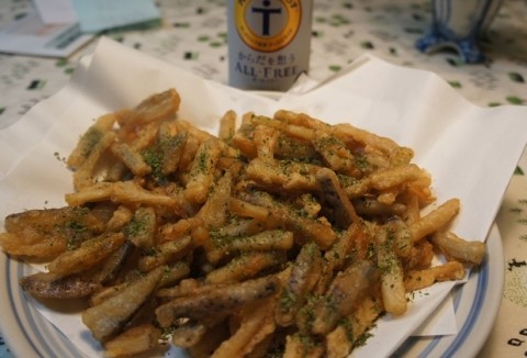 男の料理～レンコンのから揚げ