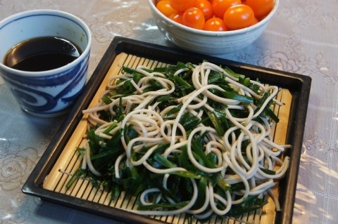 食いしん坊主庵のニラ蕎麦～♪