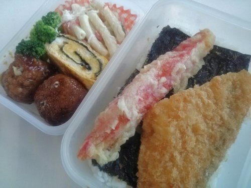 男の手弁当