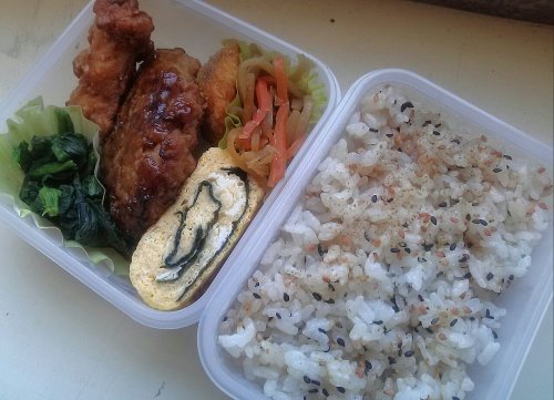 男の手弁当