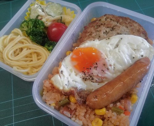 男の手弁当