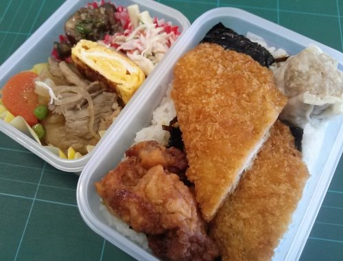 男の手弁当