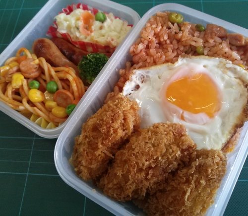 男の手弁当