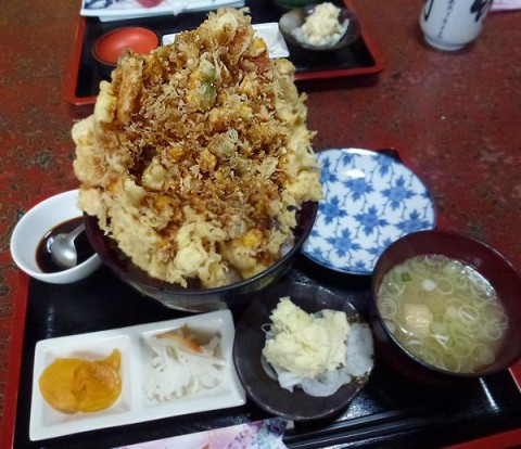 かき揚げ天丼/竹葉寿し