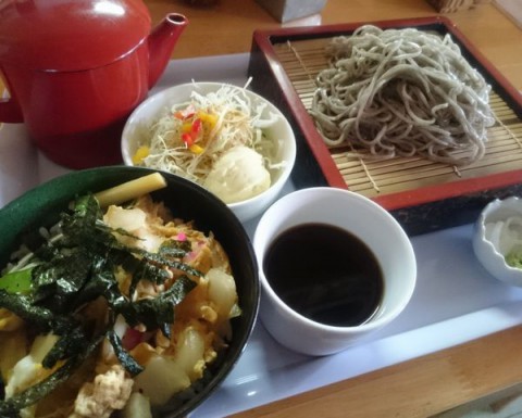 そばセット(ミニ玉子丼)/めしcafeピグレット