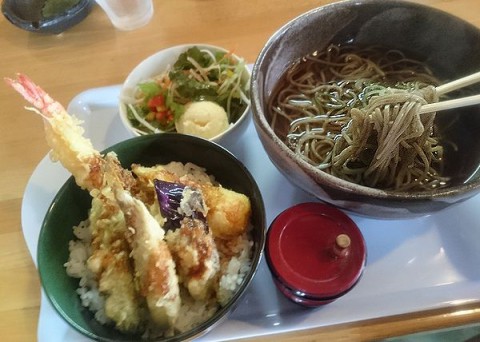 蕎麦セット(ミニ天丼)/めしcafeピグレット