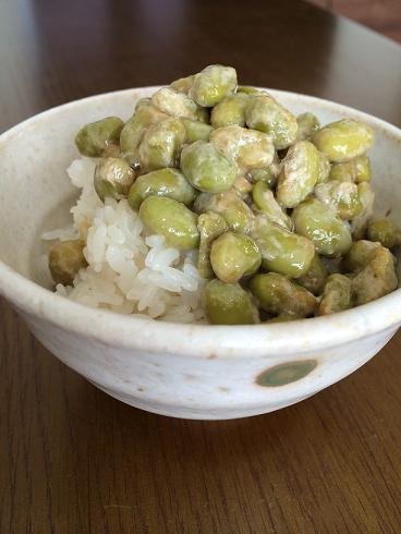 枝豆納豆食べました