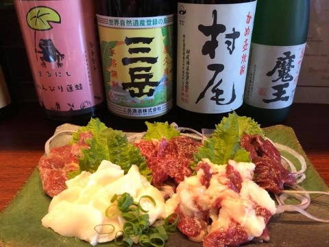 【昼酒　夜酒】忘年会・一年の疲れを栄養満点『馬刺』で回復