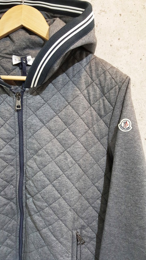 MONCLER.2017.S.S キルトジップアップフーディー 今時期使えます!!