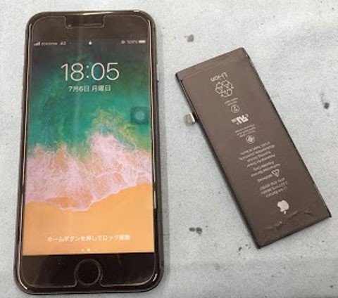 iPhoneのバッテリー交換 できます!