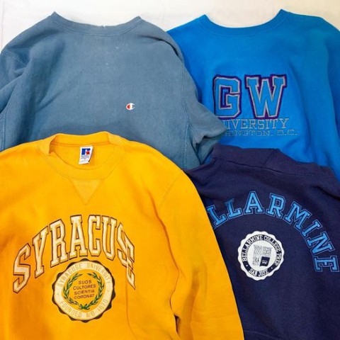 Champion 90’s リバースウィーブ、RUSSELL ATHLETIC