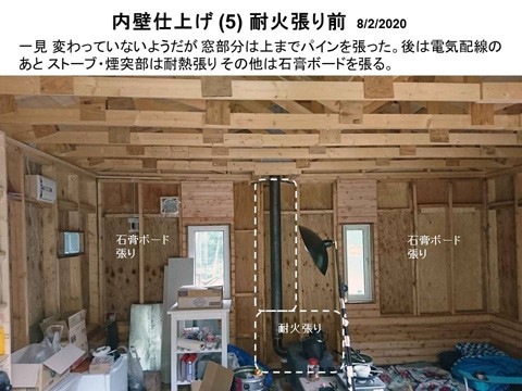 キャビンの内装(5) 耐火張り前