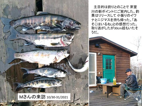 先輩の来訪と釣り