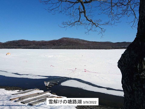 雪解けの塘路湖