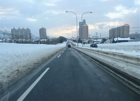 札幌郊外・あいの里の積雪 まだまだこれから