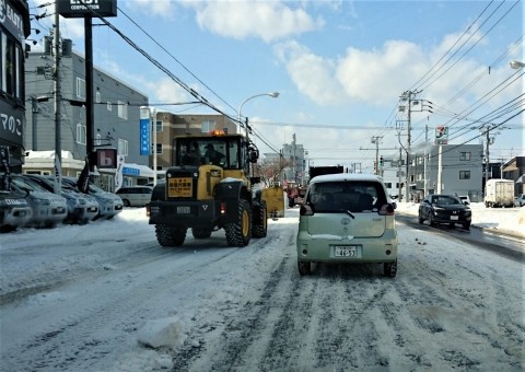 札幌市街の排雪 去年よりだいぶ早い