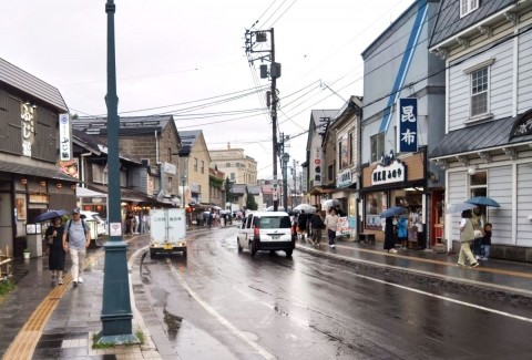 小樽の運河通り 人出が戻って来た